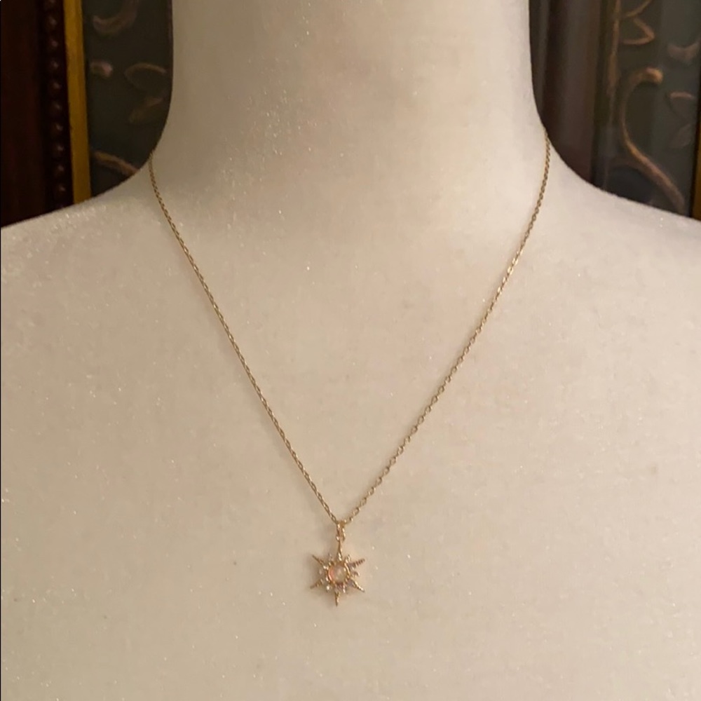 Leila, Opal Starburst Necklace